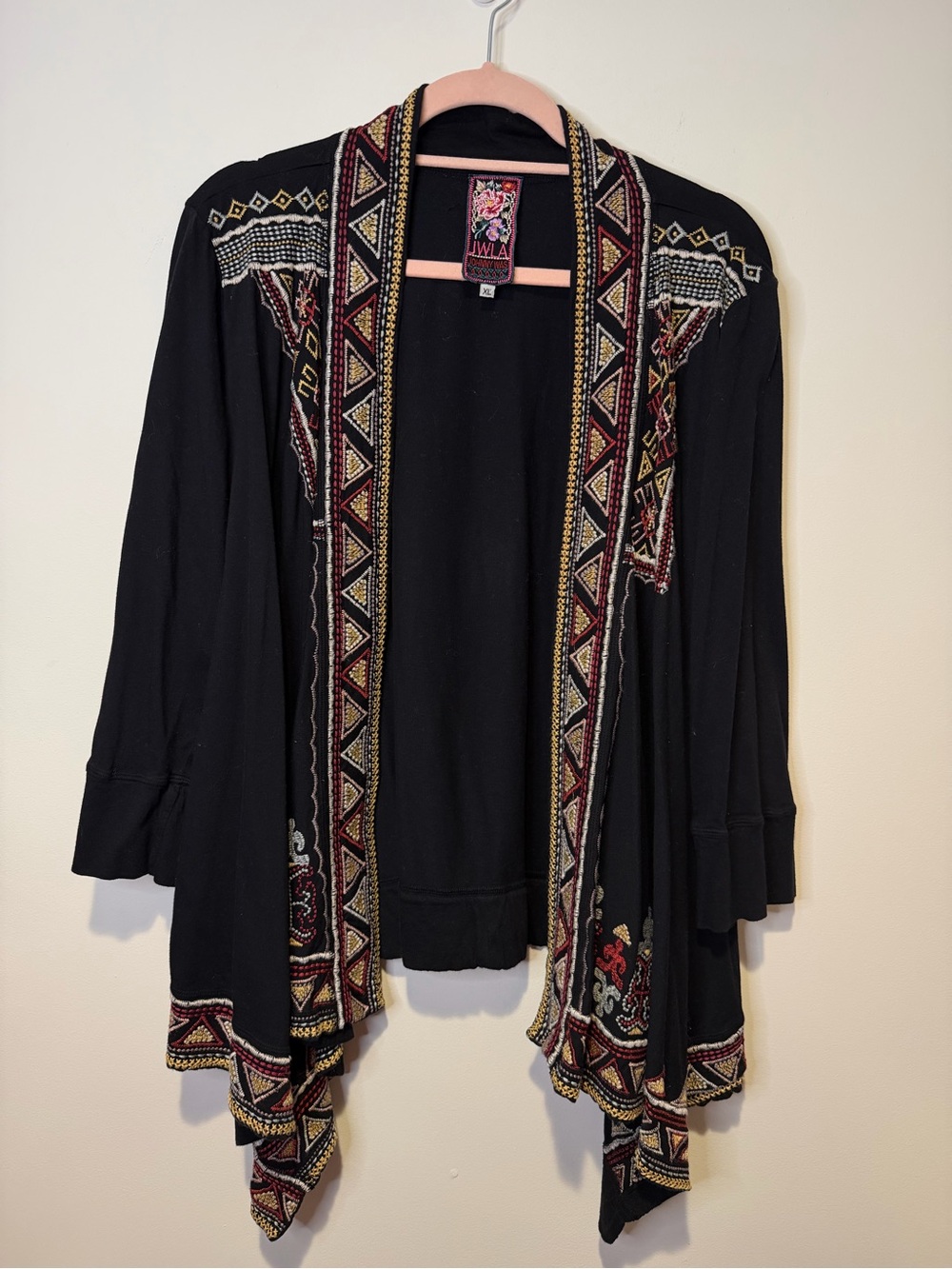 johnny was embroidered cardigan size extra large
